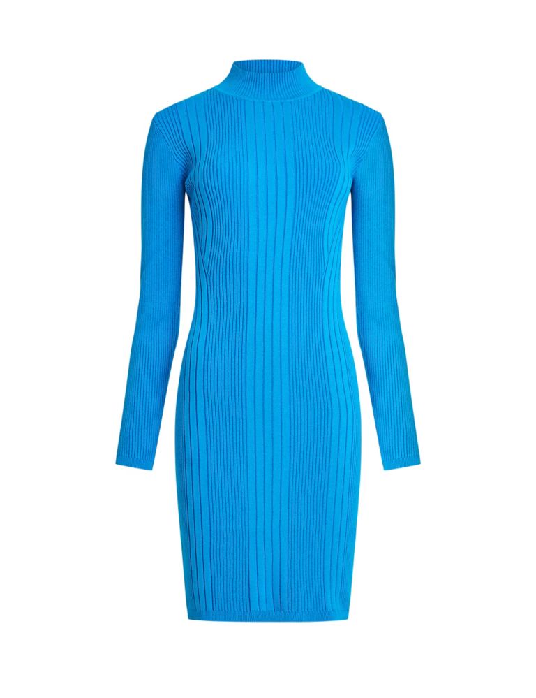 Textured High Neck Mini Bodycon Dress | French Connection | M&S