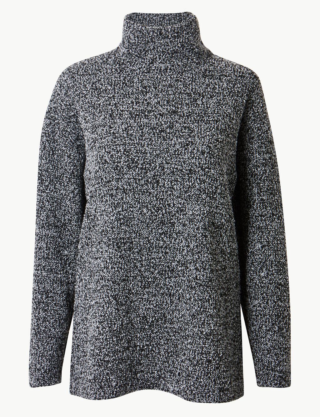 Textured High Neck Relaxed Fit Jumper 1 of 4