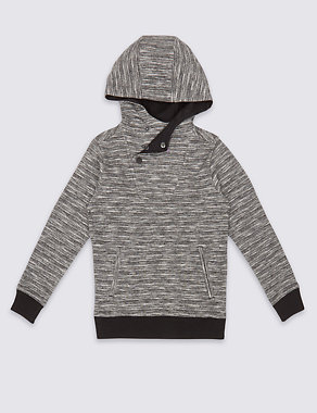 Textured Hooded Top (3-14 Years) Image 2 of 3