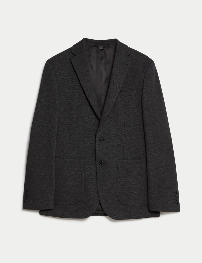 Textured Jersey Blazer M S Collection M S