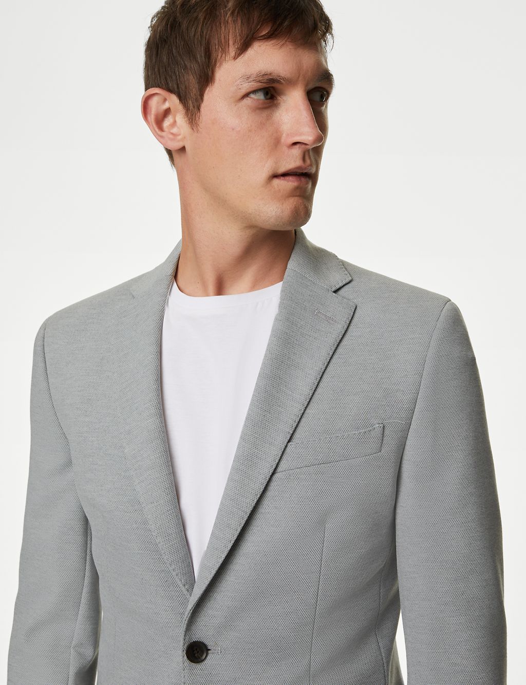 Textured Jersey Jacket with Stretch 6 of 7