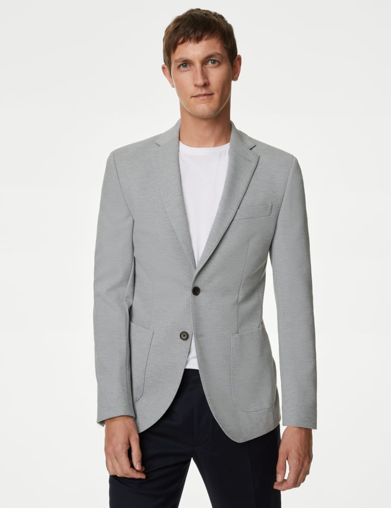 Jersey jacket blazer sales
