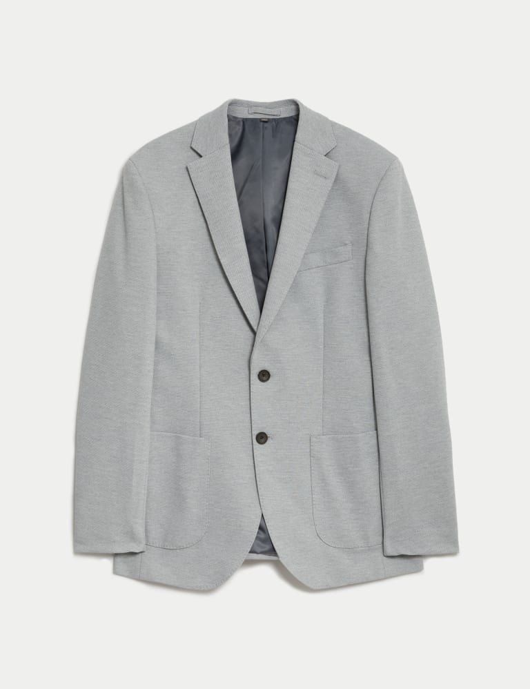 Textured Jersey Jacket with Stretch