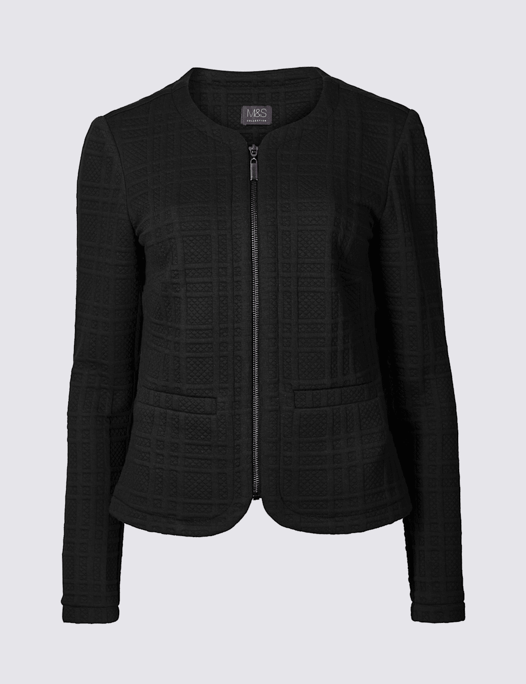 Textured Jersey Short Jacket M&S Collection M&S