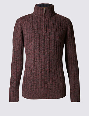Textured Jumper with Wool Image 2 of 4