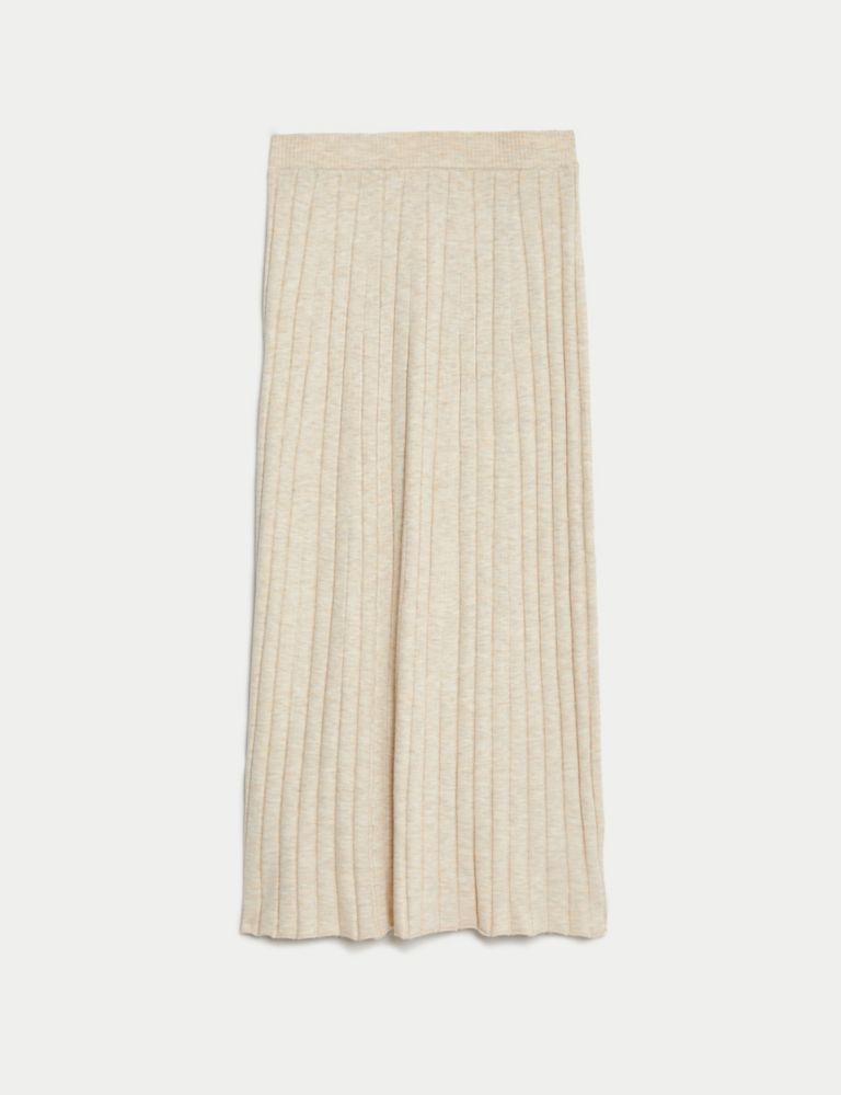 Textured Knitted Midi Skirt 2 of 7
