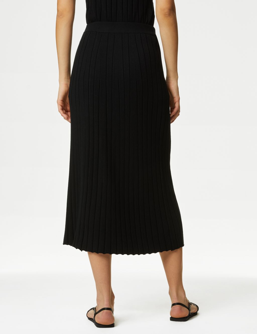 Textured Knitted Midi Skirt 7 of 7