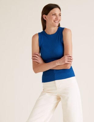 ladies knitted tank tops uk