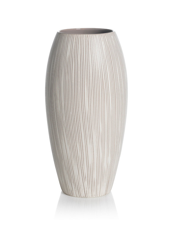 Textured Lines Vase Image 1 of 1