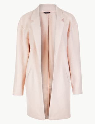 Lightweight textured 2025 open front coat