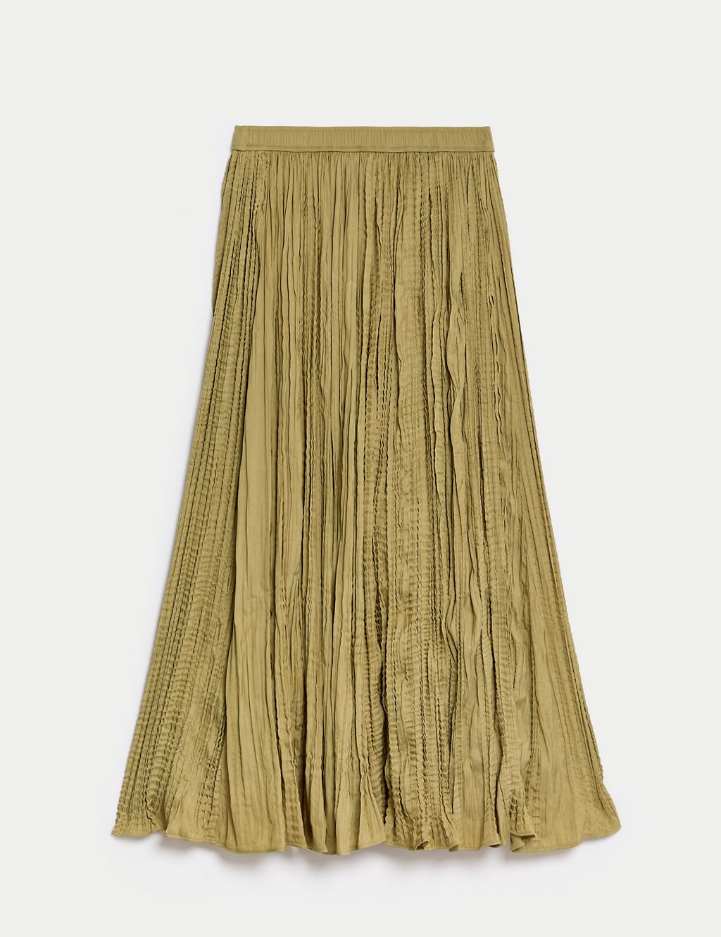 Textured Pleated Midi Skirt 1 of 6