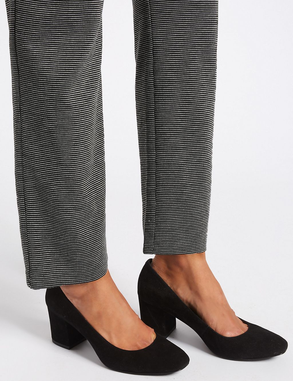 Textured Ponte Straight Leg Trousers 6 of 6
