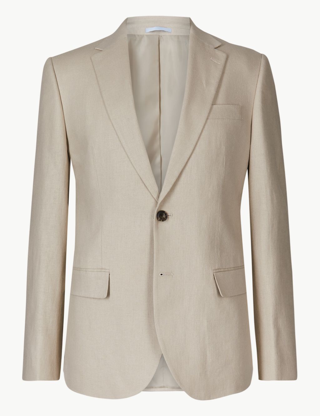 Textured Regular Fit Linen Suit Jacket | M&S Collection | M&S