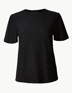 Textured Regular Fit Short Sleeve T-Shirt Image 2 of 4