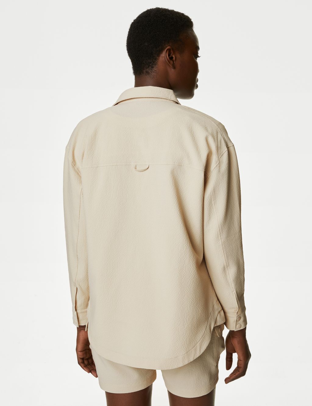 Textured Relaxed Walking Longline Shirt 5 of 6