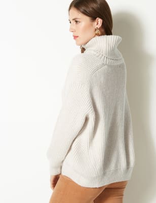 m&s ladies polo neck jumpers