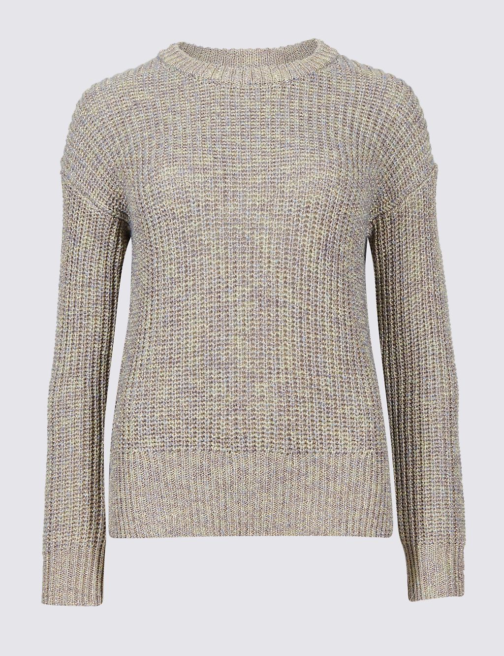 Textured Round Neck Long Sleeve Jumper 1 of 4