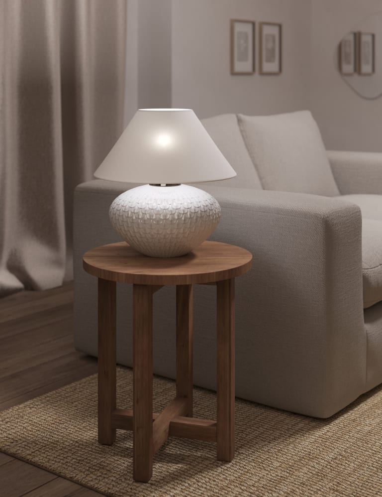Textured Scallop Table Lamp M S Collection M S