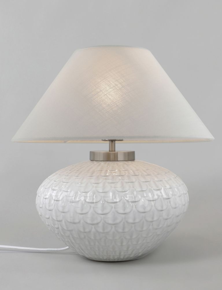 Textured Scallop Table Lamp 7 of 7