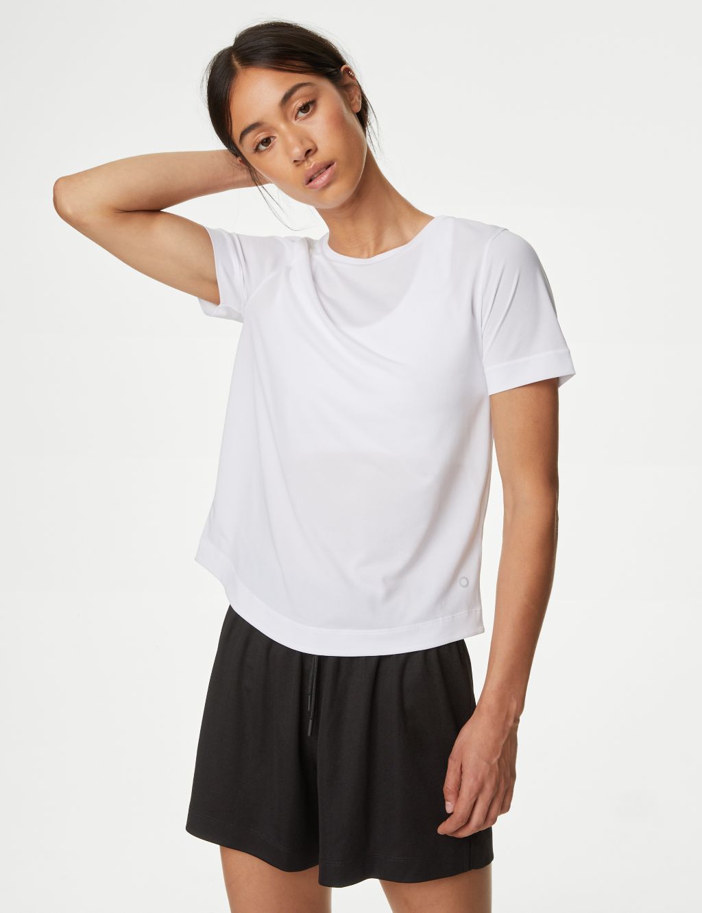 Textured Scoop Neck Fitted T-Shirt 2 of 6