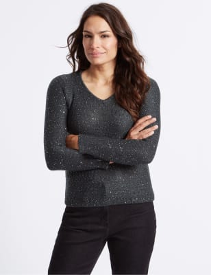 Marks and clearance spencer sequin jumper