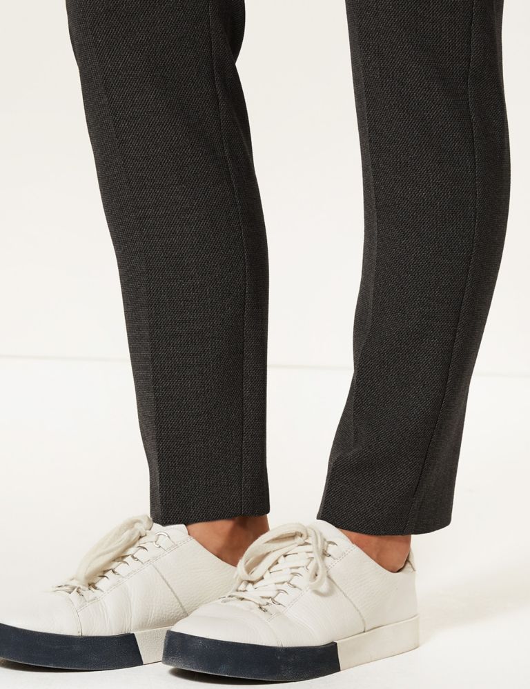 Textured Slim Leg Trousers 6 of 7