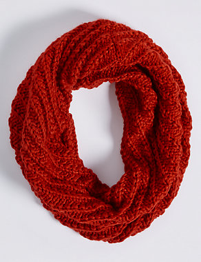 Textured Snood Scarf Image 2 of 3