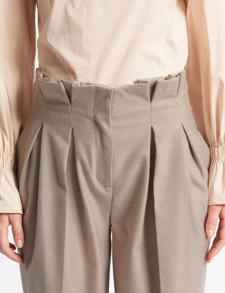 Textured Straight Leg Trousers 5 of 6
