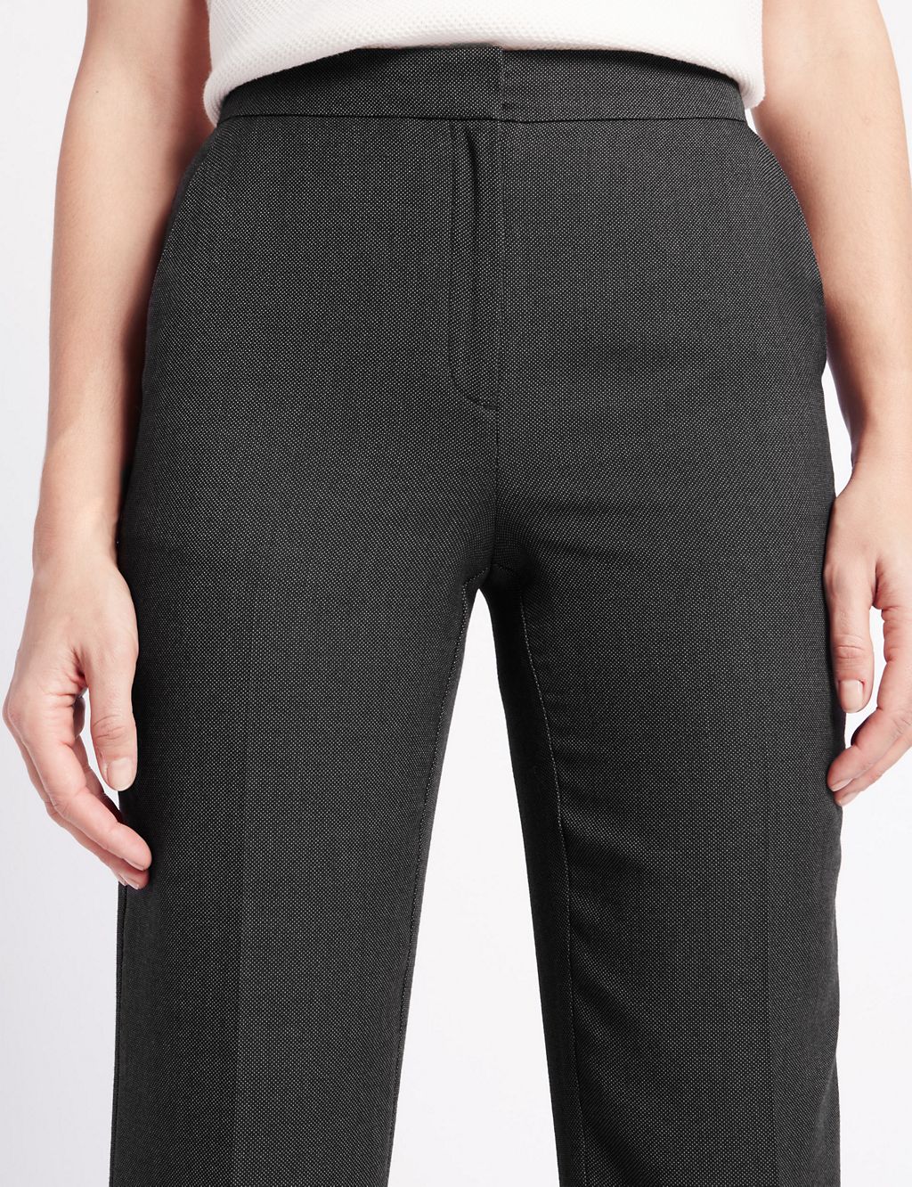 Textured Straight Leg Trousers 5 of 6