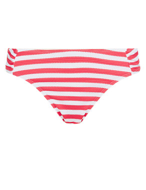 Textured Striped Hipster Bikini Bottoms Image 2 of 3