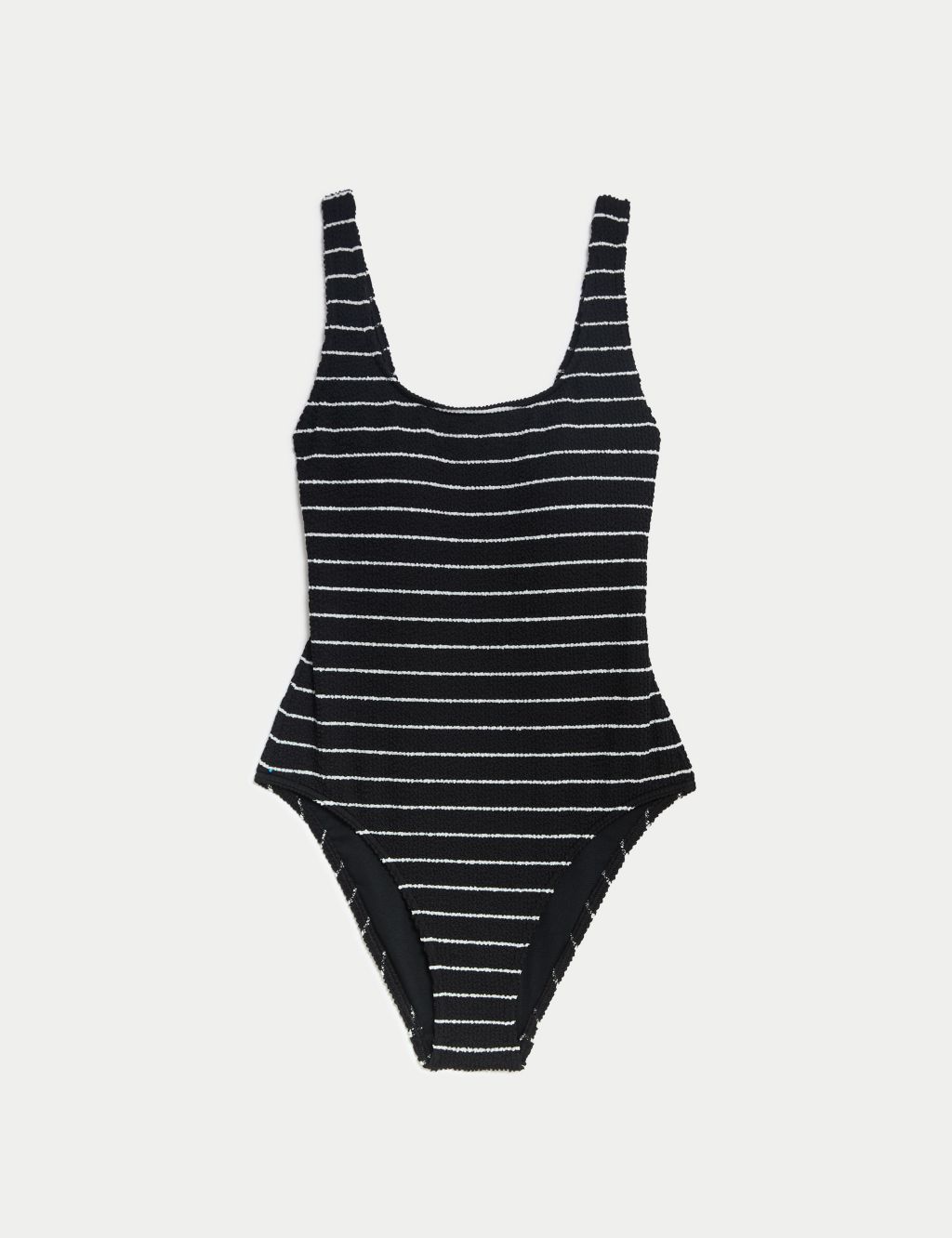 Textured Striped Padded Scoop Neck Swimsuit 1 of 5