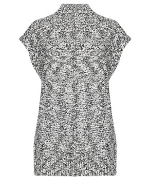 Textured Tabard Knitted Tunic with Wool Image 2 of 4