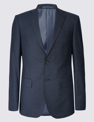 Textured Tailored Fit Wool Jacket Image 2 of 8