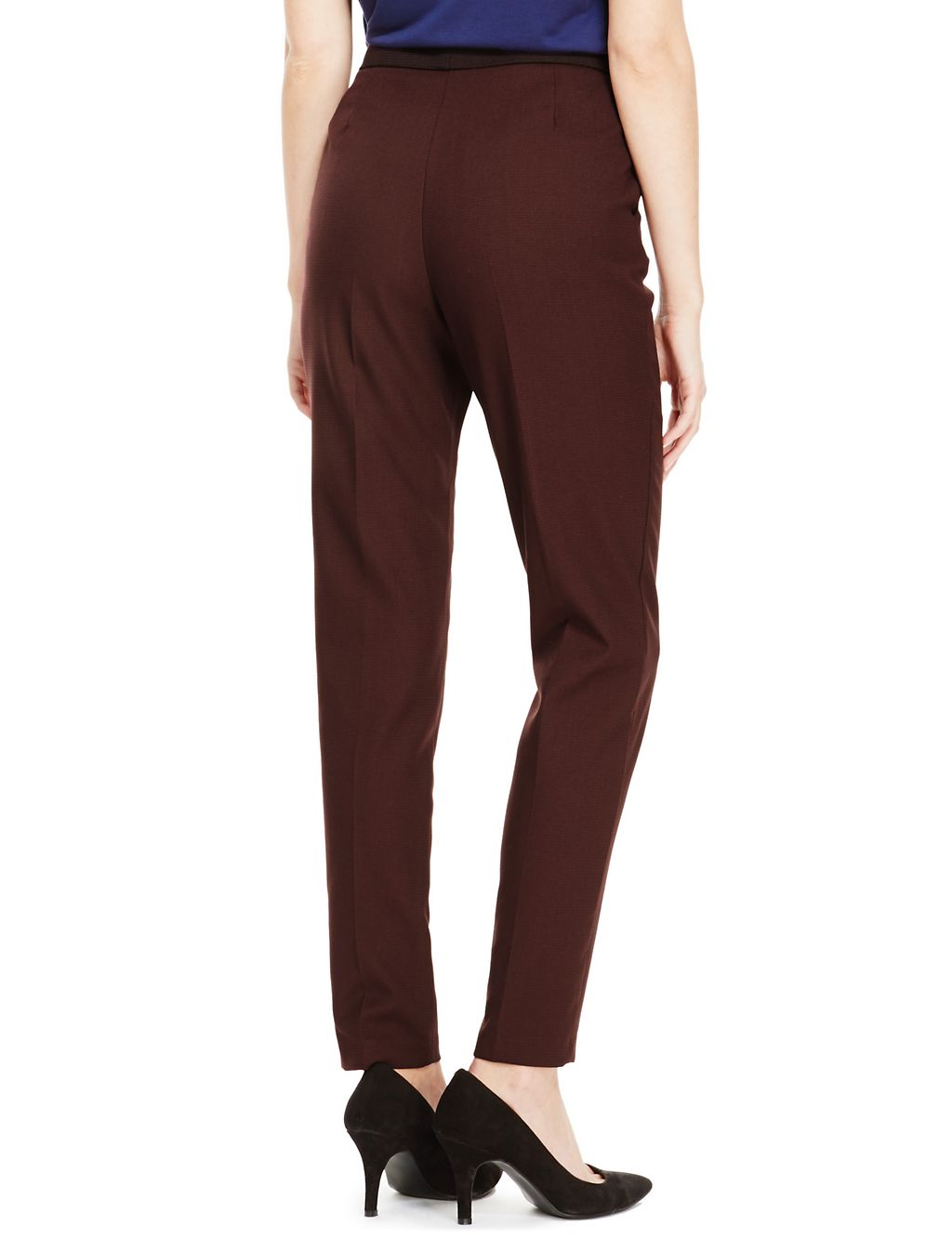 Textured Tapered Leg Trousers 4 of 5