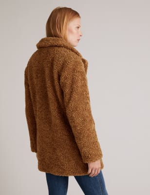 Textured Teddy Coat with Wool Autograph M S