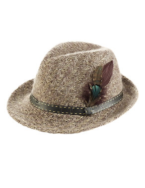 Textured Trilby Hat Image 2 of 3