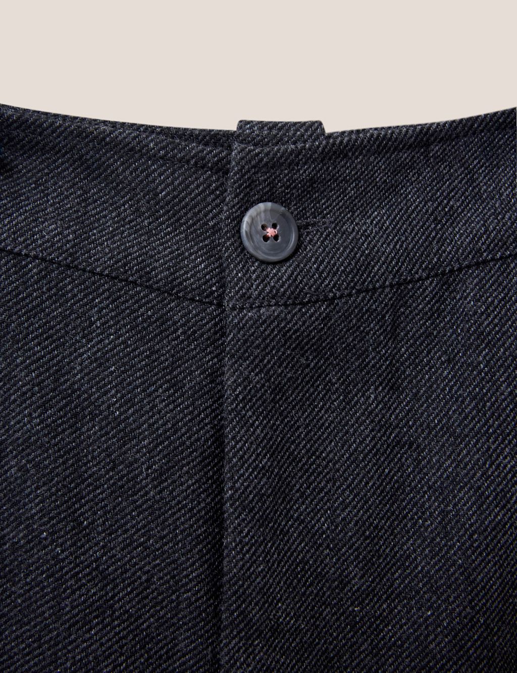 Textured Wide Leg Trousers with Wool 6 of 6