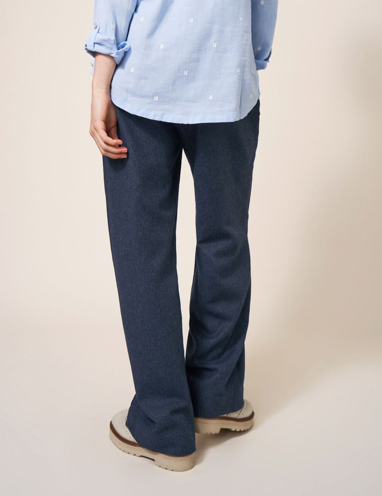Textured Wide Leg Trousers with Wool 5 of 6