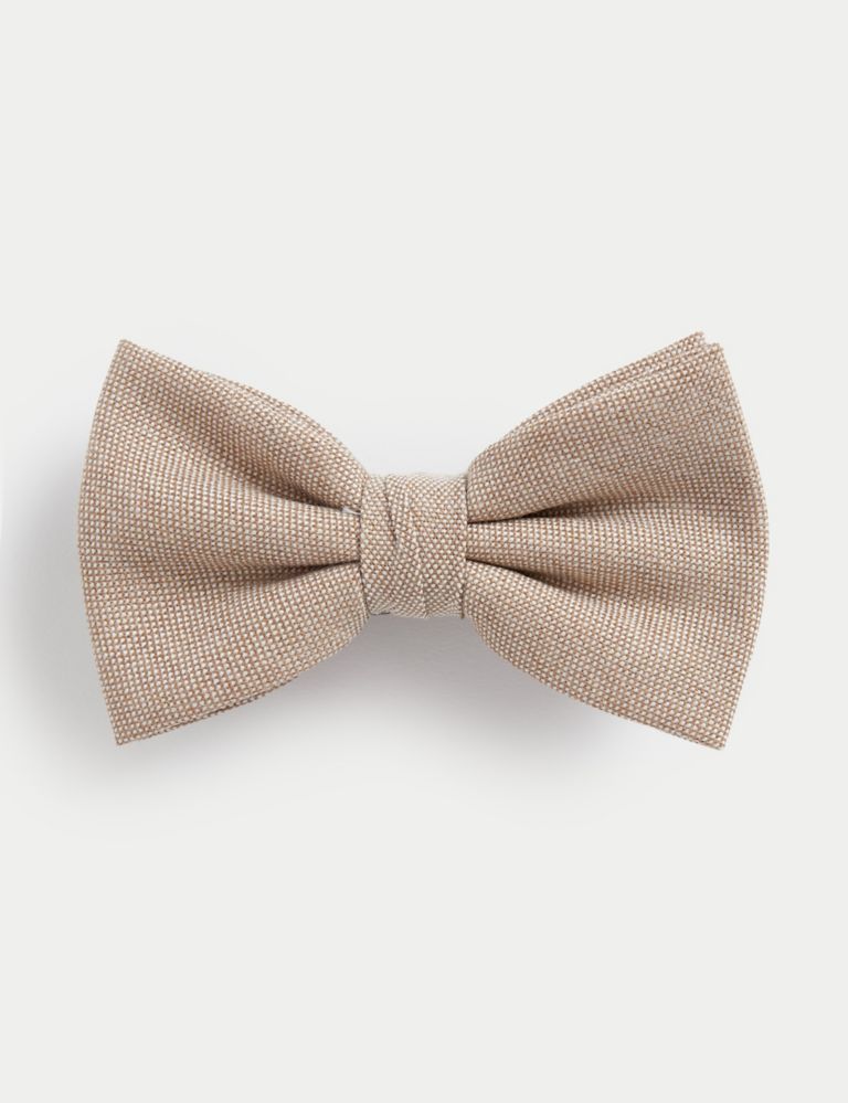 Textured Wool Blend Bow Tie 2 of 2