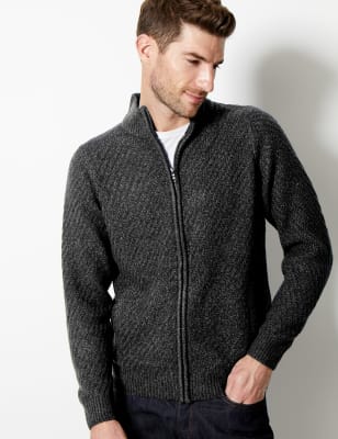 Zip through clearance cardigan