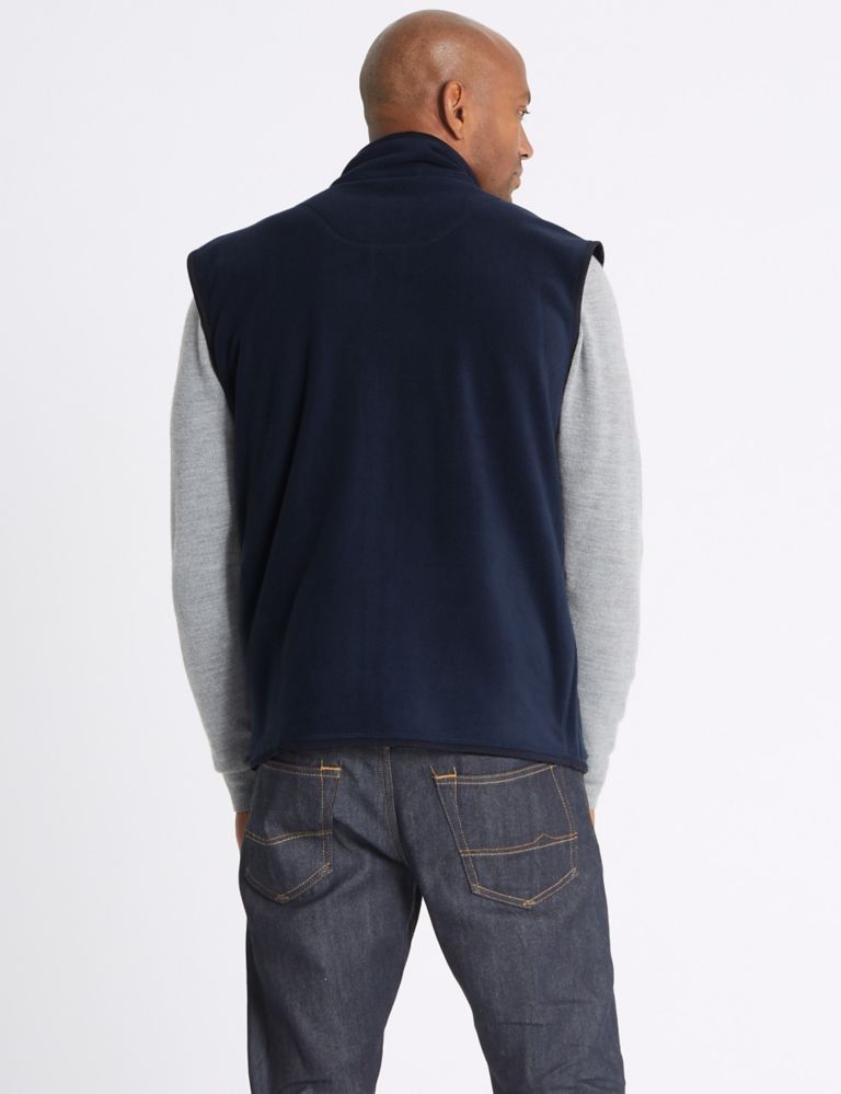 Textured Zip Up Fleece Jacket 4 of 4