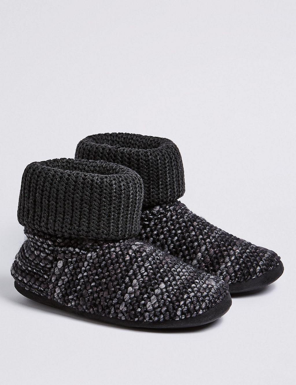 Textured knitted Slipper Boots with Freshfeet™ 2 of 6
