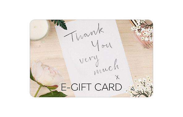 Thank You Note E-Gift Card Image 1 of 1
