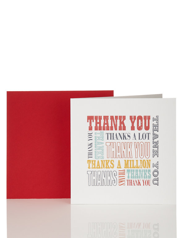 Thank You Text Card Image 1 of 1