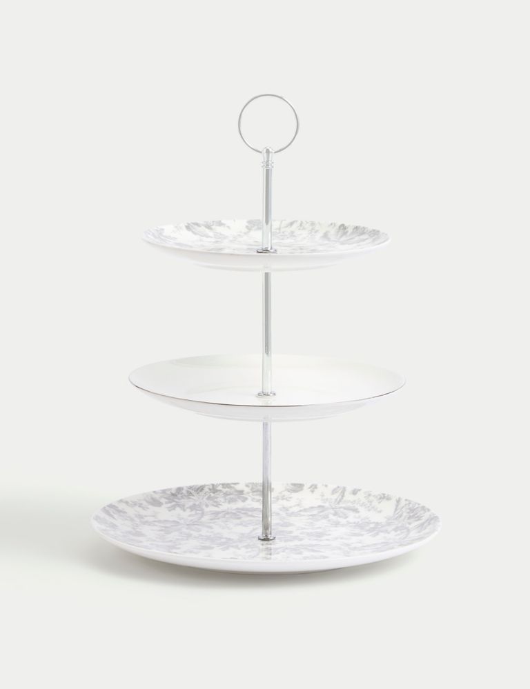 The Collection Floral Cake Stand 1 of 4
