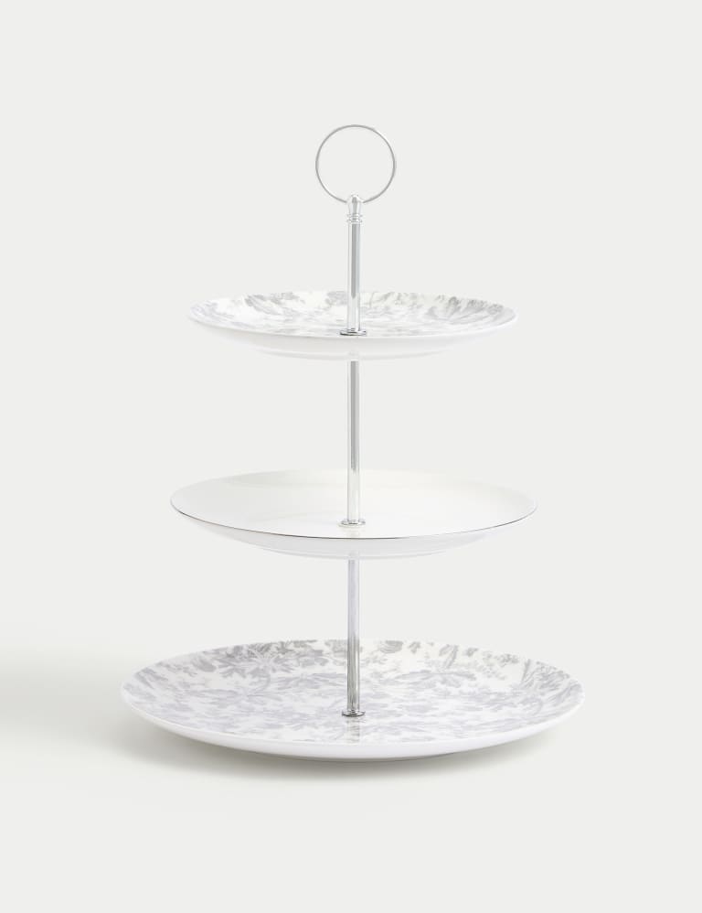 The Collection Floral Cake Stand 1 of 4