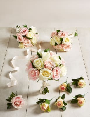 The Collection Mixed Rose Large Wedding Party Package M S