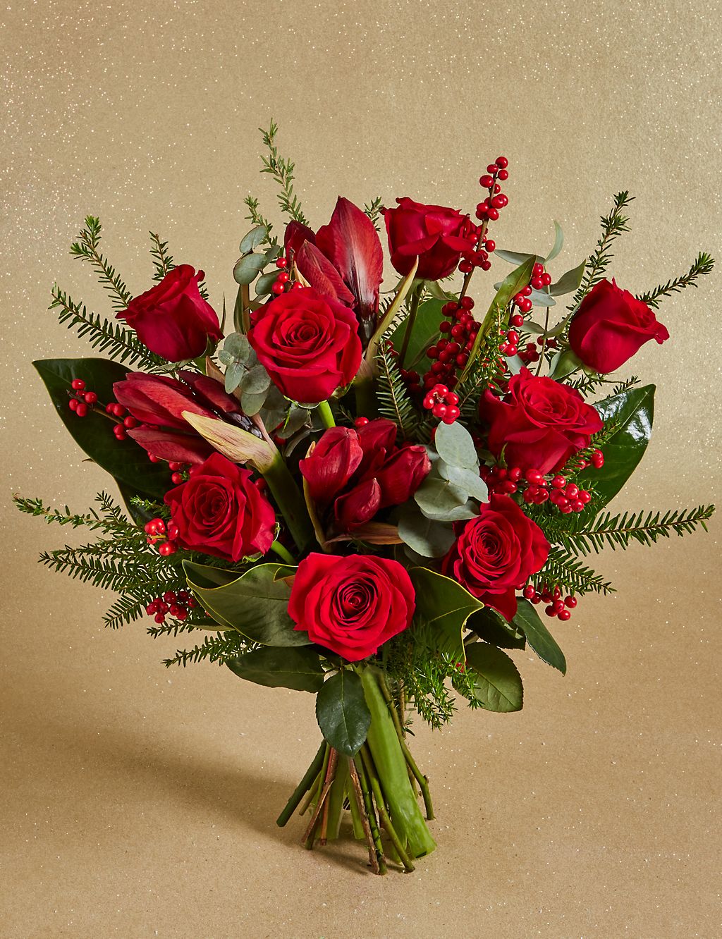 The Collection Red Velvet Flower Bouquet 3 of 6