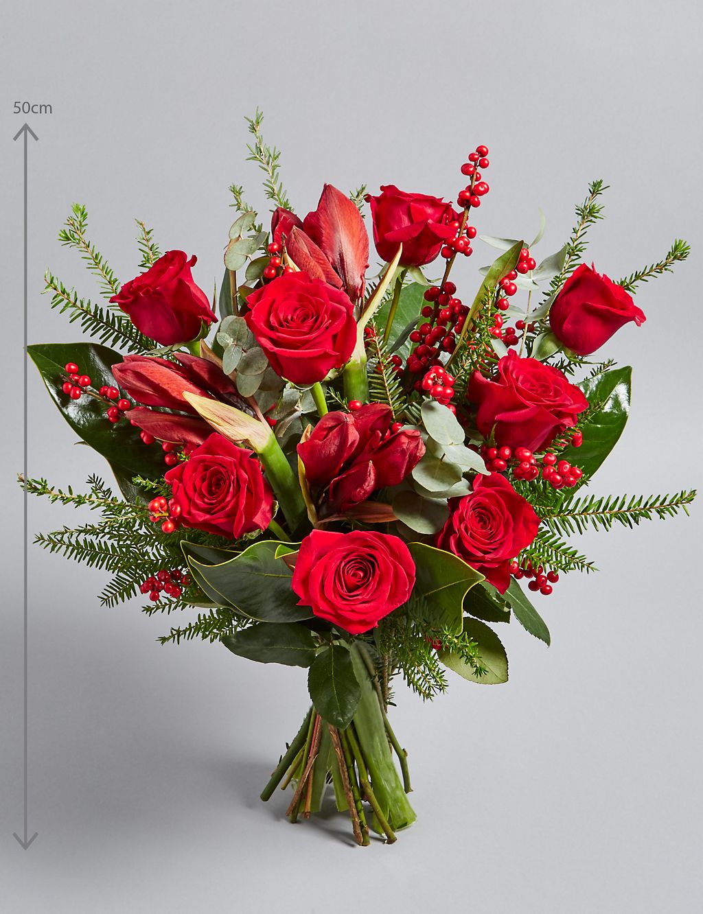 The Collection Red Velvet Flower Bouquet 2 of 6