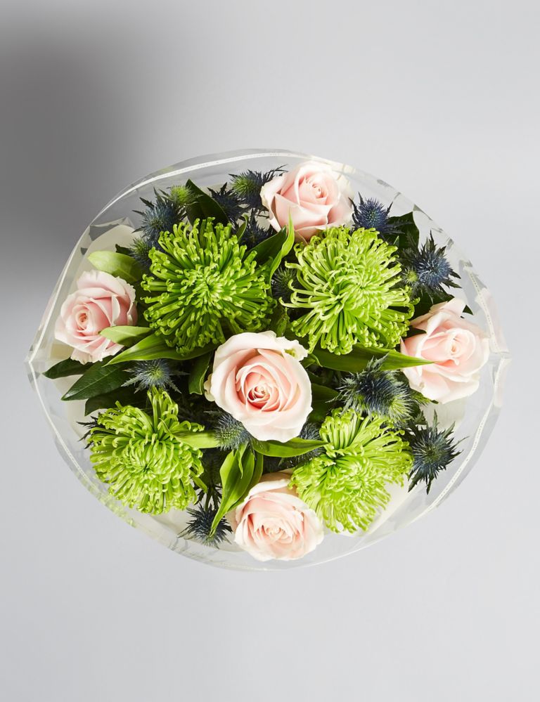 The Collection Rose & Sea Thistle Bouquet 4 of 6
